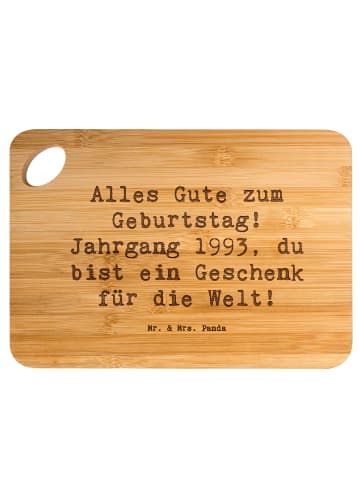 Mr. & Mrs. Panda Holzbrett Spruch 1993 Geburtstag mit Spruch in Braun