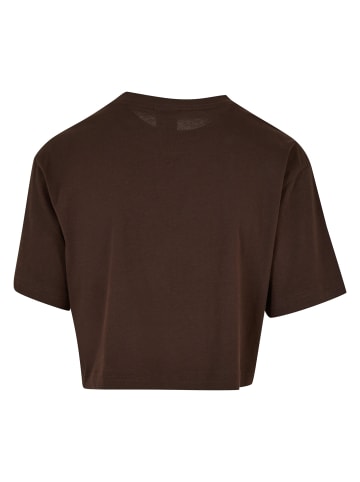 Urban Classics Cropped T-Shirts in brown