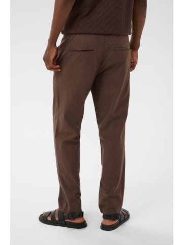Matinique Casual Hose MALinen Gerade Passform in Chocolate Brown