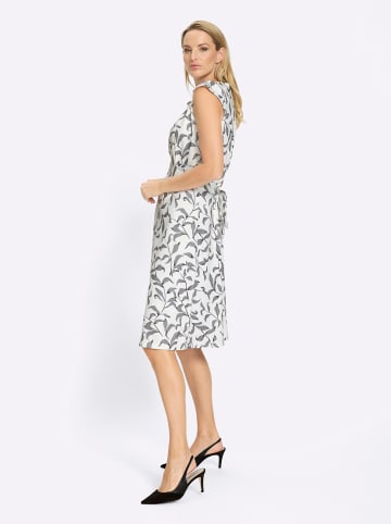 Heine Jersey-Kleid in ecru-schwarz-bedruckt