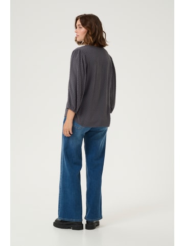 Kaffe Langarm-Bluse KAanny in Black Oyster