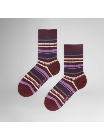 Hudson Socken Rope Fashion in deep red