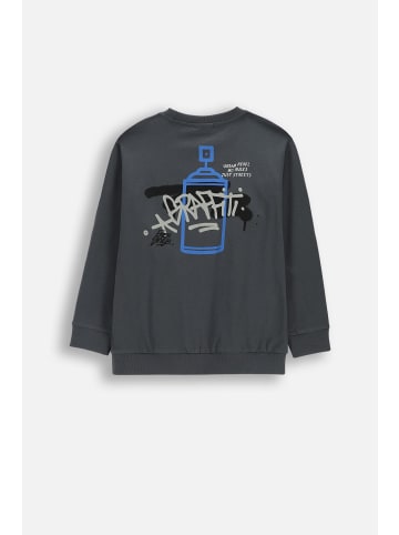 Coccodrillo Baumwoll-langarmshirt in schwarzgrau