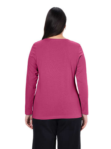 Ulla Popken Shirt in klassisch dunkle beere