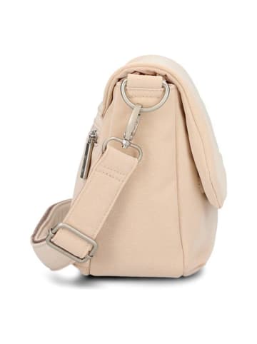 Zwei Mademoiselle.M Messenger 33 cm Laptopfach in sand