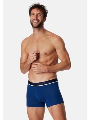 Schiesser Retro Short / Pant 95/5 Organic Cotton in Schwarz / Blau