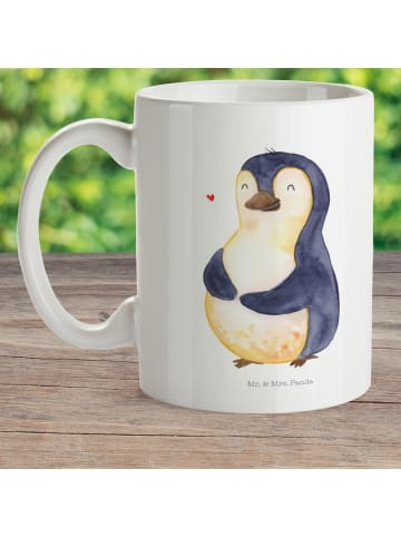 Mr. & Mrs. Panda Kindertasse Pinguin Diät ohne Spruch in Weiß