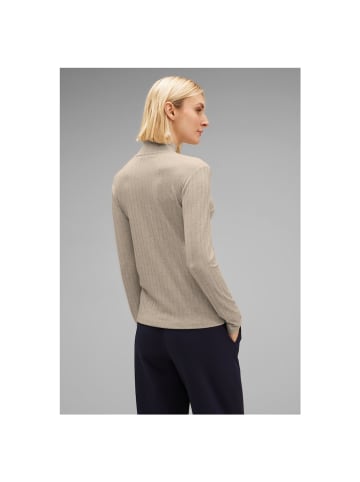 Street One Langarmshirt in spring sand melange