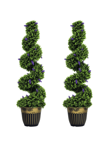 HOMCOM Künstliche Pflanz-Ø28 x 115H cm-Grün