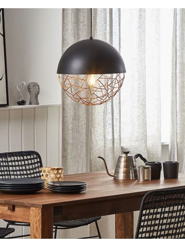 Beliani Pendelleuchten PADMA in Schwarz/Kupfer - (W) 35 x (H) 124 x (L) 35 cm