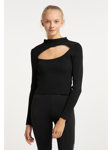 myMO ATHLSR Damen Strickpullover in Schwarz
