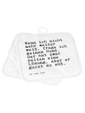 Mr. & Mrs. Panda Topfuntersetzer Wenn ich nicht mehr... mit Spruch in Weiß