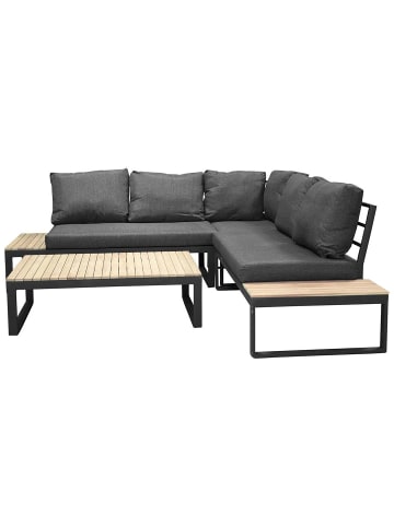 ebuy24 Lounge-Set Panama 2-teilig Grau 73 x 112 cm