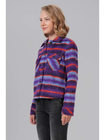 M.O.D Cropped Jacket Purple Check