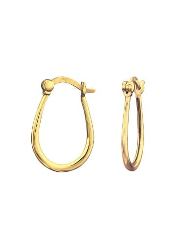 Alexander York Ohrringe, Creolen FRENCH LOCK in Gold aus 925 Sterling Silber, 2-tlg. in gold