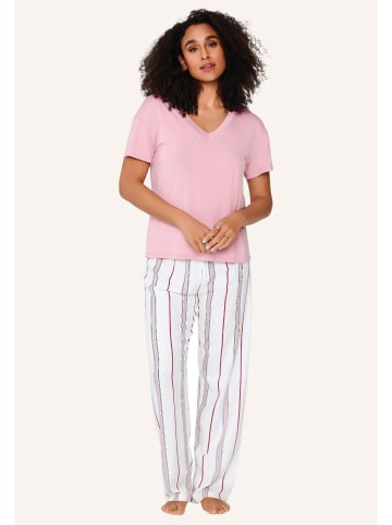 Linga Dore Linga Dore Top & Hose in Rosa/druck