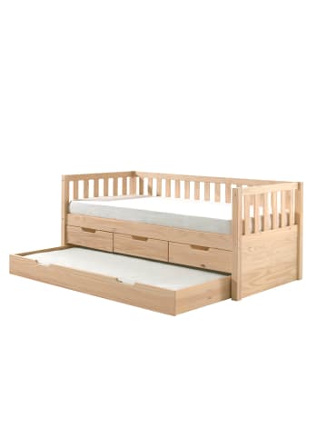 58 aufm Kessel AUSZIEHBETT Karena 211x86x98 aus Massivholz in natur