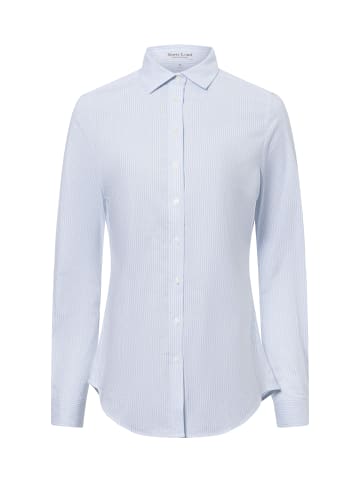 Marie Lund Bluse in hellblau weiß