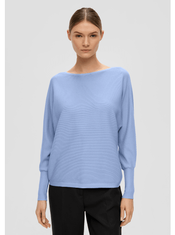 s.Oliver BLACK LABEL Strickpullover langarm in Blau