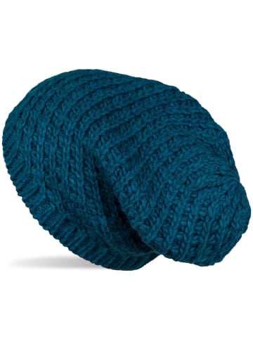 styleBREAKER Strick Beanie Mütze in Petrol