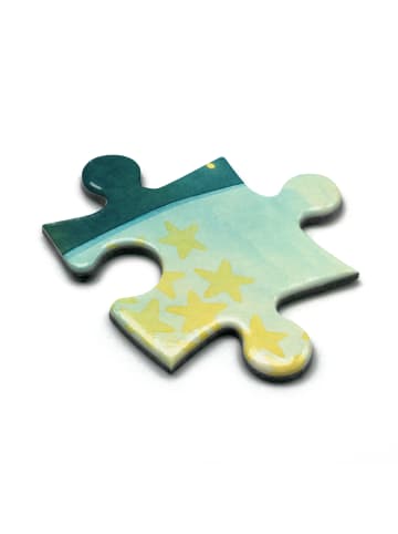 Mr. & Mrs. Panda Puzzle Maus Sterne Design mit Spruch in Weiß