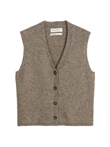 Marc O'Polo Tweed-Cardigan regular in Shaded Brown Melange