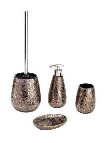 Wenko Bürstenbehälter MARRAKESH + WC-Bürste in Braun, (B) 13 x (H) 41 x (L) 13 cm