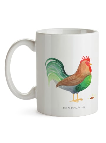 Mr. & Mrs. Panda Teetasse Hahn Korn ohne Spruch in Weiß