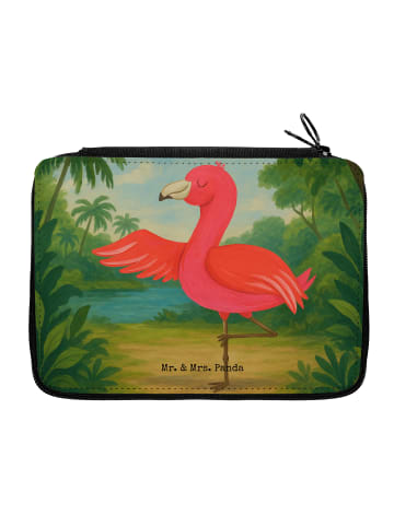 Mr. & Mrs. Panda Stiftebox Flamingo Yoga Design ohne Spruch in Weiß