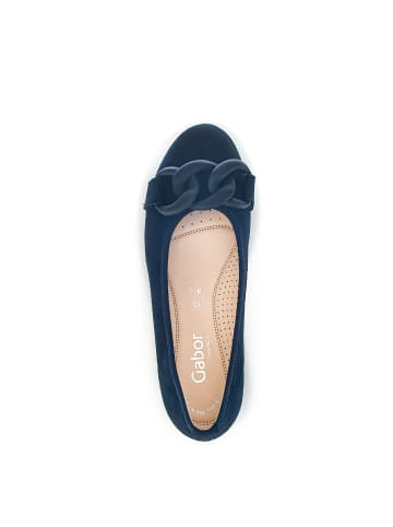 Gabor Comfort sportliche Ballerinas in blau