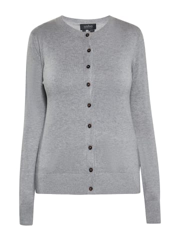 usha BLACK LABEL Cardigan in GRAU MELANGE