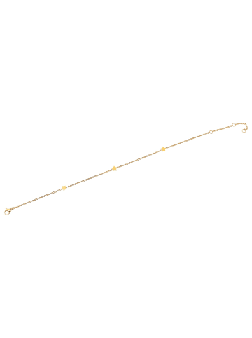 Adeliás Damen Armband – Stern aus Edelstahl 22 cm in gold