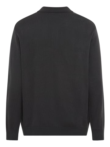 Man's World Polokragenpullover in anthrazit meliert