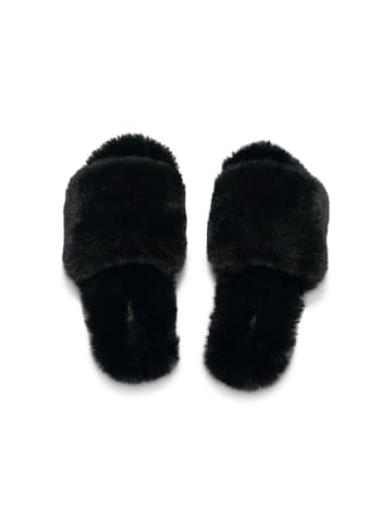 Flip Flop Hausschuh "slide*fur 2" in schwarz