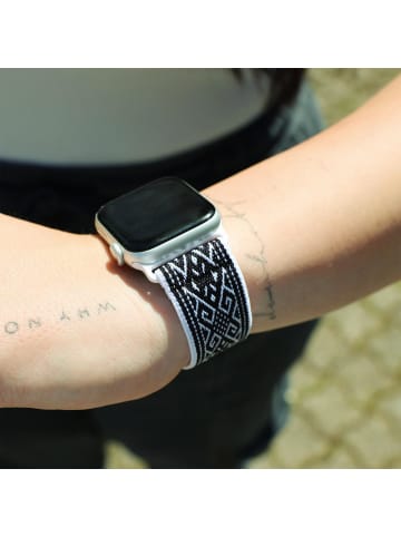 WRISTR Solo Loop Armband in Schwarz / Weiß