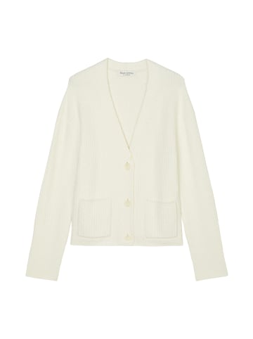 Marc O'Polo V-Neck-Cardigan loose in creamy white