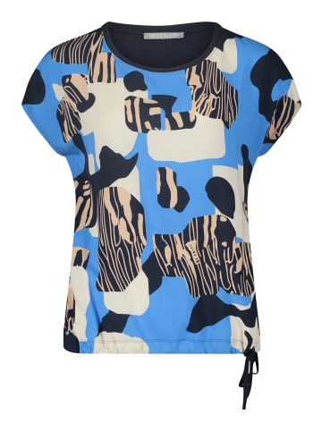 BETTY & CO Casual-Shirt mit Print in Blue/ Dark-Blue