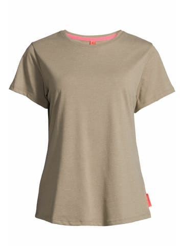 Salzhaut Rundhals T-Shirt für Damen in grün