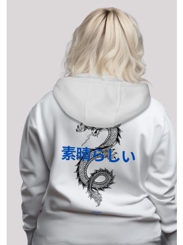 F4NT4STIC Hoodie Drache Japan PLUSSIZE in weiß