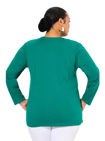 Ulla Popken Shirt in smaragd grün