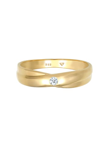 Elli DIAMONDS  Ring 585 Gelbgold Ehering, Verlobungsring in Gold