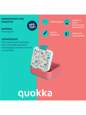 COFI 1453 Quokka Twist Kids Brotdose Doppelwand Kinder Lunchbox 4-Fächer in Mehrfarbig