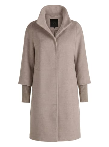 Zero  Kurzmantel mit Stehkragen in Taupe Melange