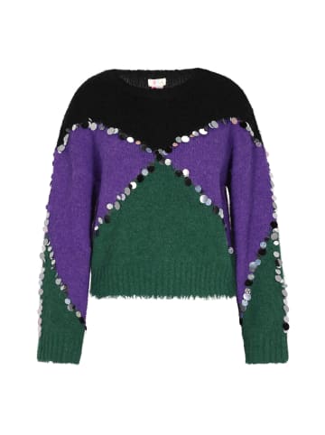 IZIA Pullover in Grün Mehrfarbig