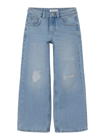 name it Wide Leg Jeanshose in light blue denim