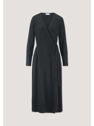 Hessnatur Wickelkleid Knöchellang in black