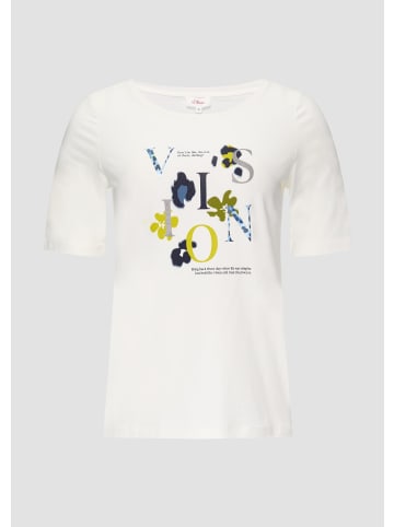 s.Oliver T-Shirt in 02E1_ecru