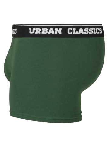 Urban Classics Urban Classics Herren Boxer Shorts 3-Pack in darkgreen+black+branded aop