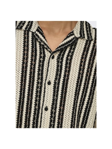 Only&Sons Halbarmhemd in Cloud Dancer