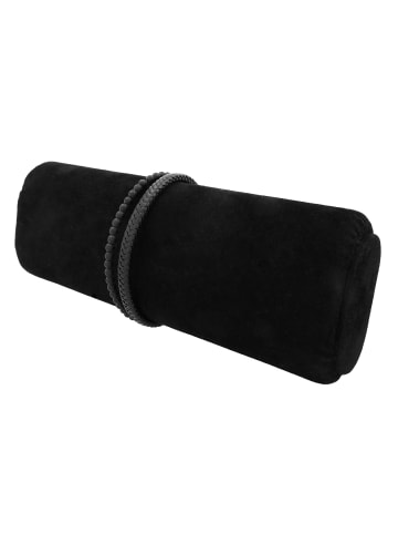 Adeliás Unisex Armband – Lederarmband aus Leder mit Onyx 21,5 cm in schwarz